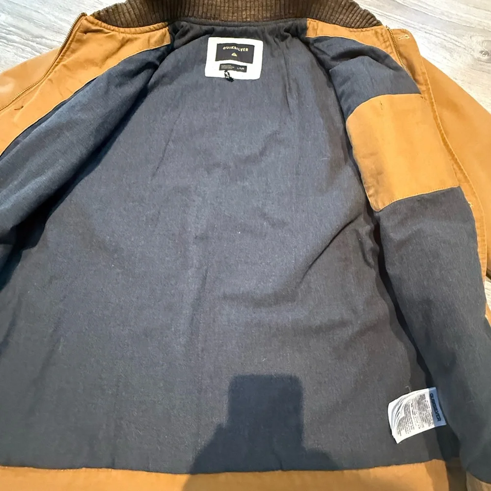 Quiksilver - Tan Bomber Jacket - Picture 2 of 6